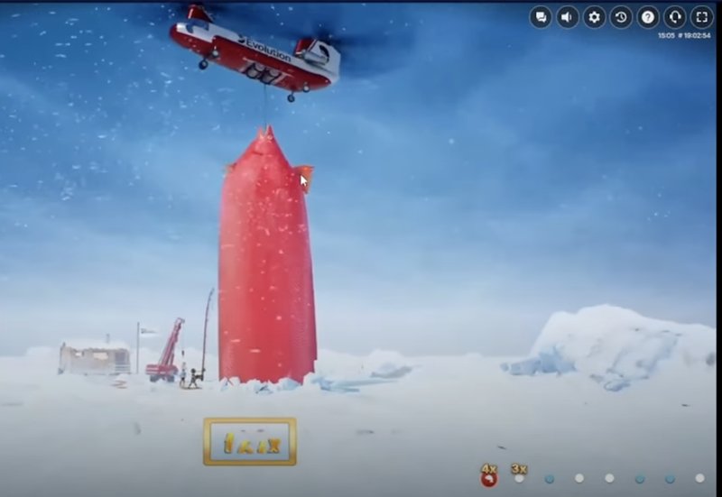 Ice fishing game online in Germany